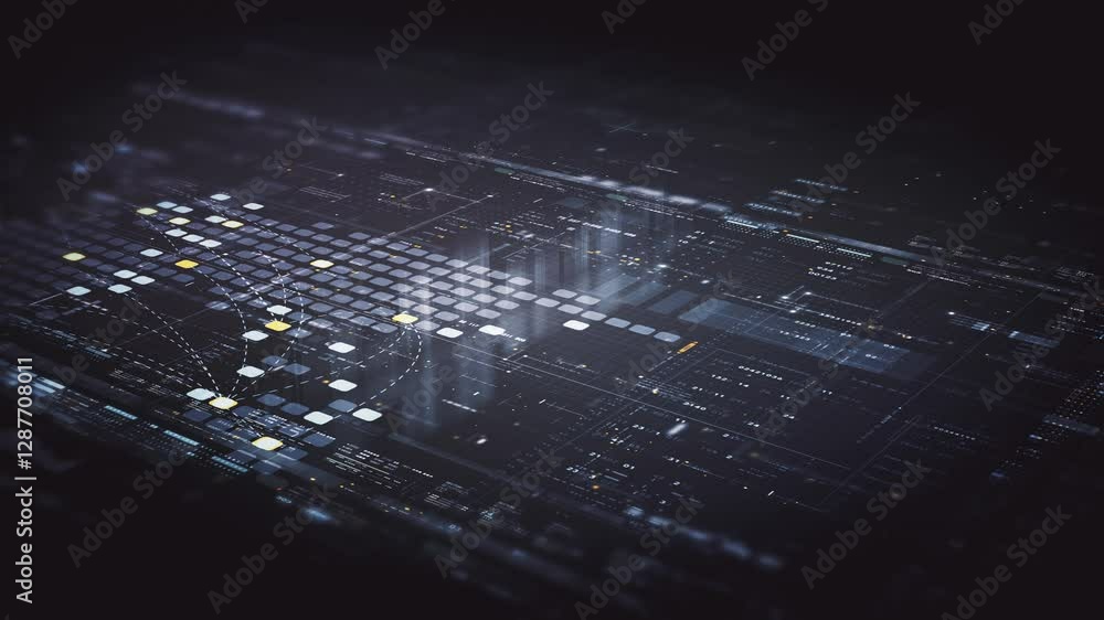 Poster dynamic data visuals for business info graphics, animated charts, and data-driven insights for a bus