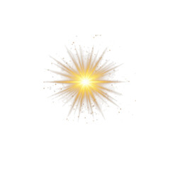 Fototapeta premium Radiant Burst of Golden Light Effect