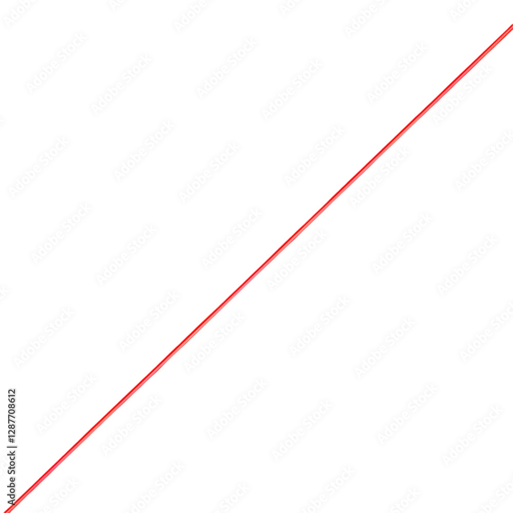 Poster diagonal red line on transparent background