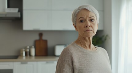 Dementia symptoms in an elderly person showing confusion with time. Featuring forgetfulness and disorientation