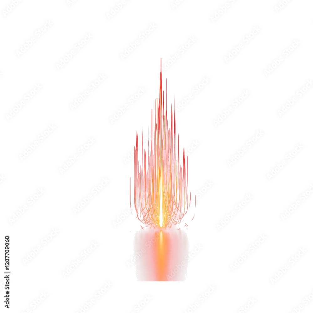 Poster abstract fiery explosion graphic design element