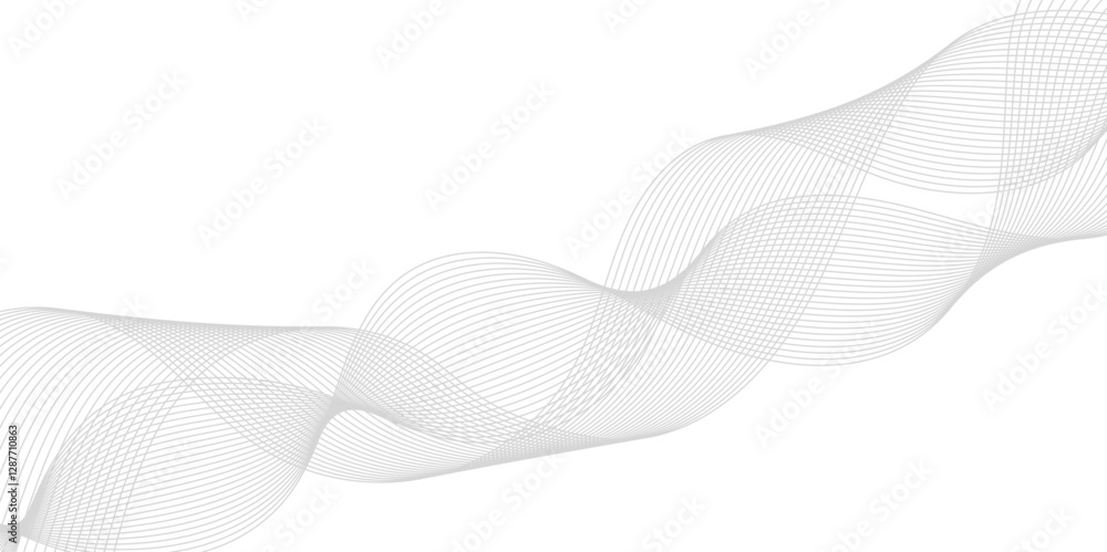 Aufkleber abstract wavy curve lines background. modern template abstract design flowing particles wave digital