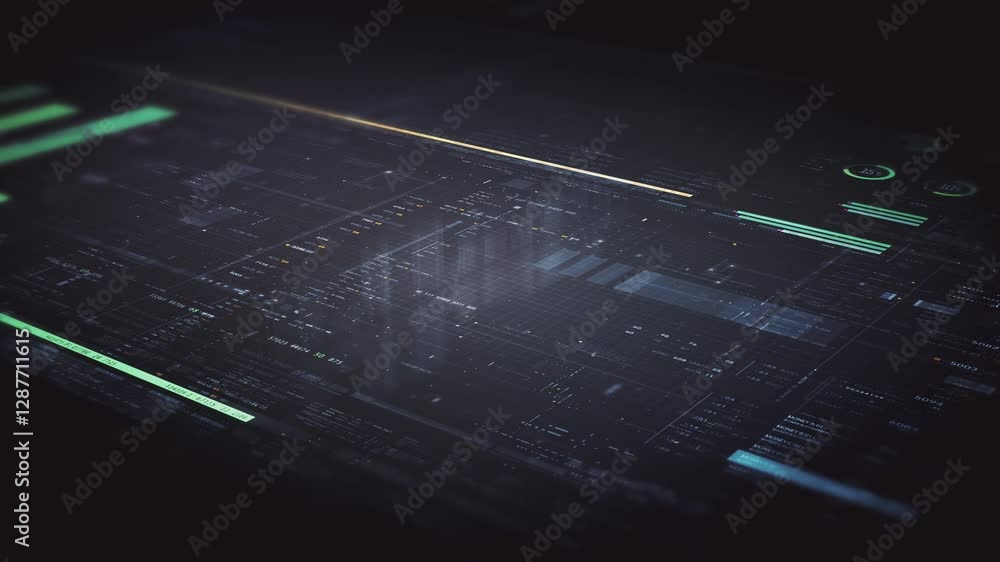 Poster dynamic data visuals for business info graphics, animated charts, and data-driven insights for a bus