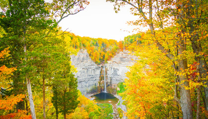 Beautiful Autumn in Taughannock Falls State Park