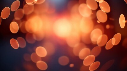 Warm Red Bokeh Background Video Abstract Lights Sparkles