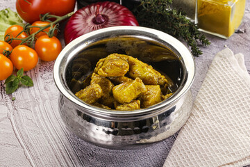 Indian cuisine curry chicken fillet