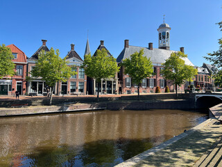 Old city of Dokkum in Friesland