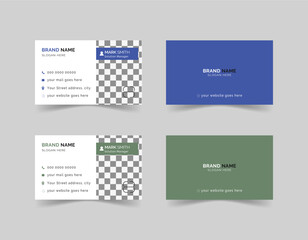 Corporate Business Card Design, Visiting Card, Creative and Clean Business card Template.