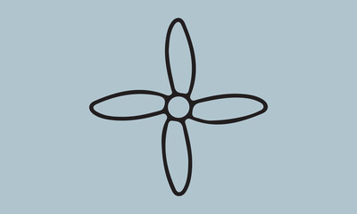Ceiling Fan art vector illustration illustration, propeller, symbol, vector, three-dimensional, wind, fan, air, ceiling, light, sun, design, flower, icon, sign, summer, blowing, climate, clip art, com