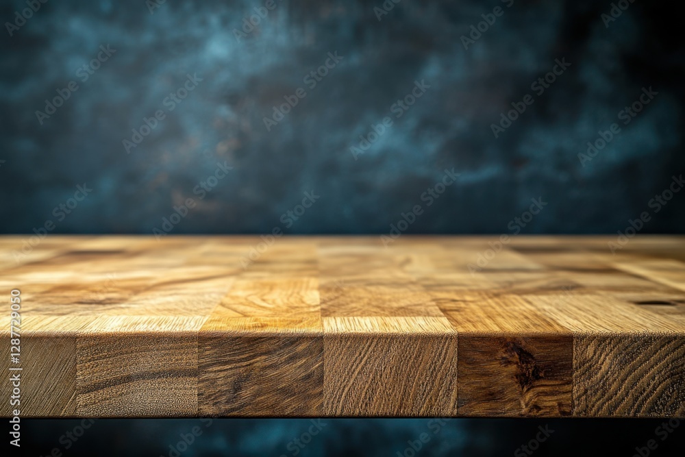 Poster rustic wooden surface with a dark textured backdrop creating a moody and inviting atmosphere for pro