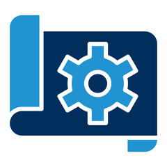 Planning Blue Color Icon