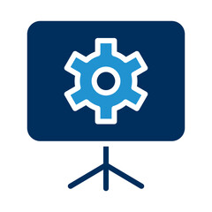 Presentation Blue Color Icon