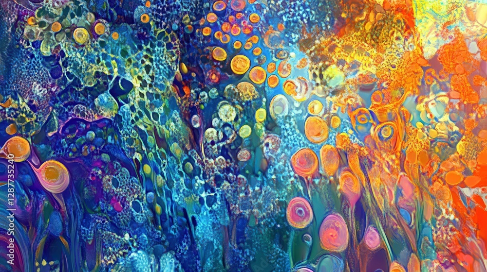 Poster ai system that generates art based on mood analysis, automatically selecting colors, patterns, and b