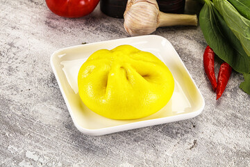 Asian stuffed steamed Bun Bao