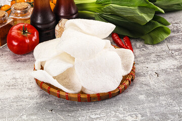 Viietnamese crab chips for snack