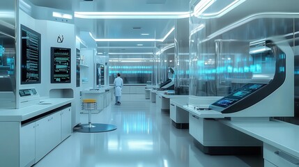 automated medical lab that processes blood, urine, and other tests with minimal human intervention