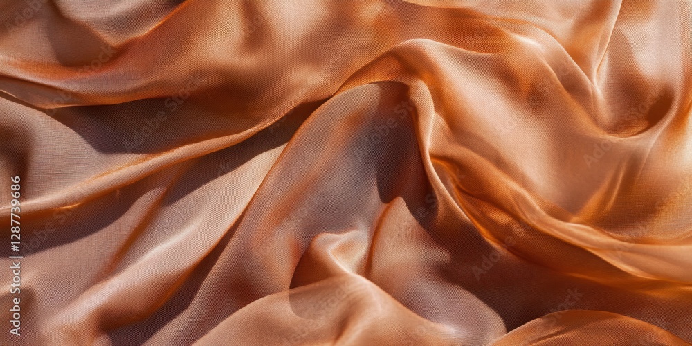 Aufkleber elegant draping of soft golden fabric creating a luxurious texture and warmth in a serene setting