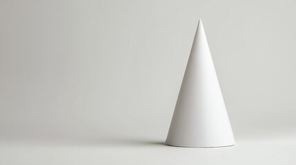 Fototapeta premium White Paper Cone on White Background