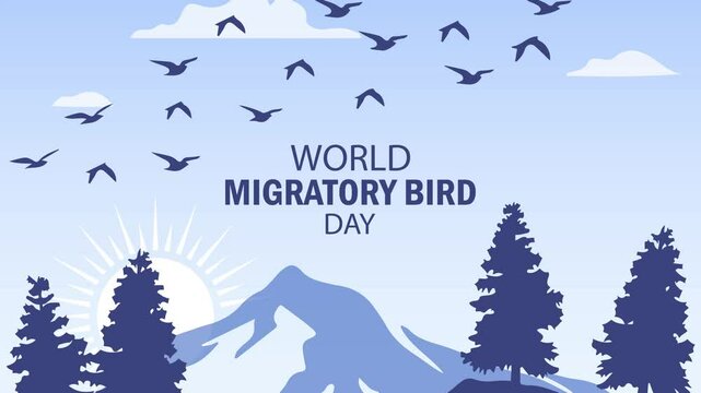world migratory bird day banner template.