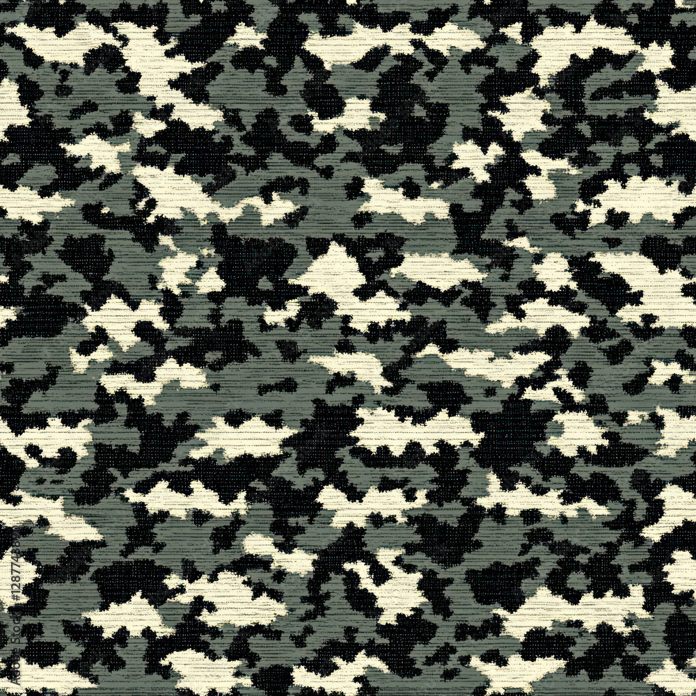 Poster camouflage pattern texture abstract dappled shapes in neutral, cool colors creates seamless backgrou