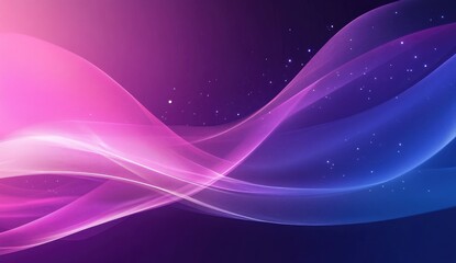 Abstract purple and blue background with light speed lines and glowing stars, a futuristic technology concept.