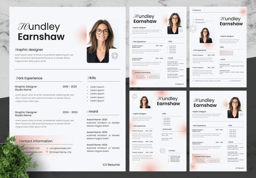 Pink And Black Resume