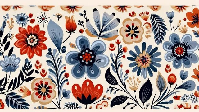 seamless pattern with flowers