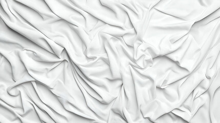 Obraz premium White Fabric Draped Texture Background