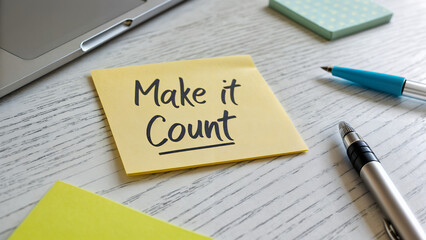 make it count Text