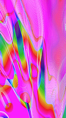 Abstract neon rainbow psychedelic pixelated digital glitch background