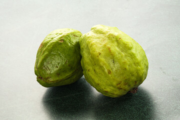 Ripe fresh green green guava