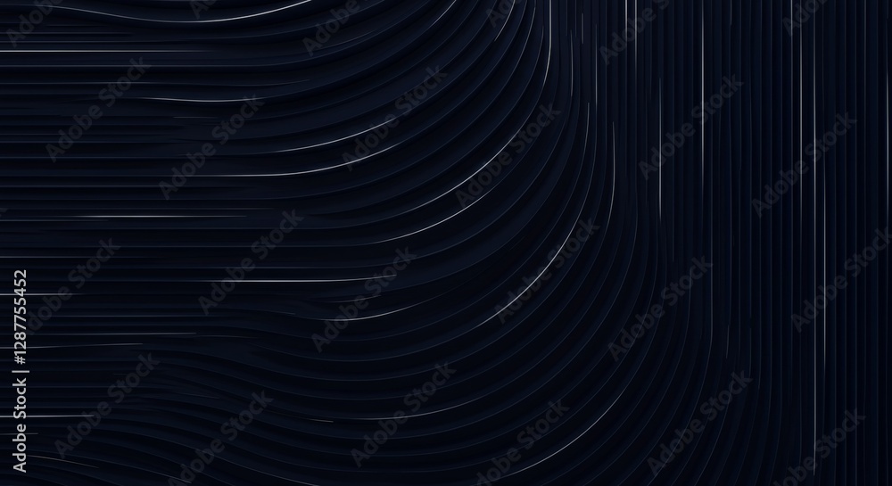 Poster abstract dark background with flowing lines