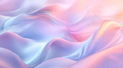 Obraz premium Abstract Textured Beautiful Pastel Waves in Soft Pink and Blue Tones
