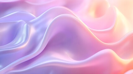 Obraz premium Abstract Wavy Textures in Soft Pastel Colors Evoking Calmness and Fluidity