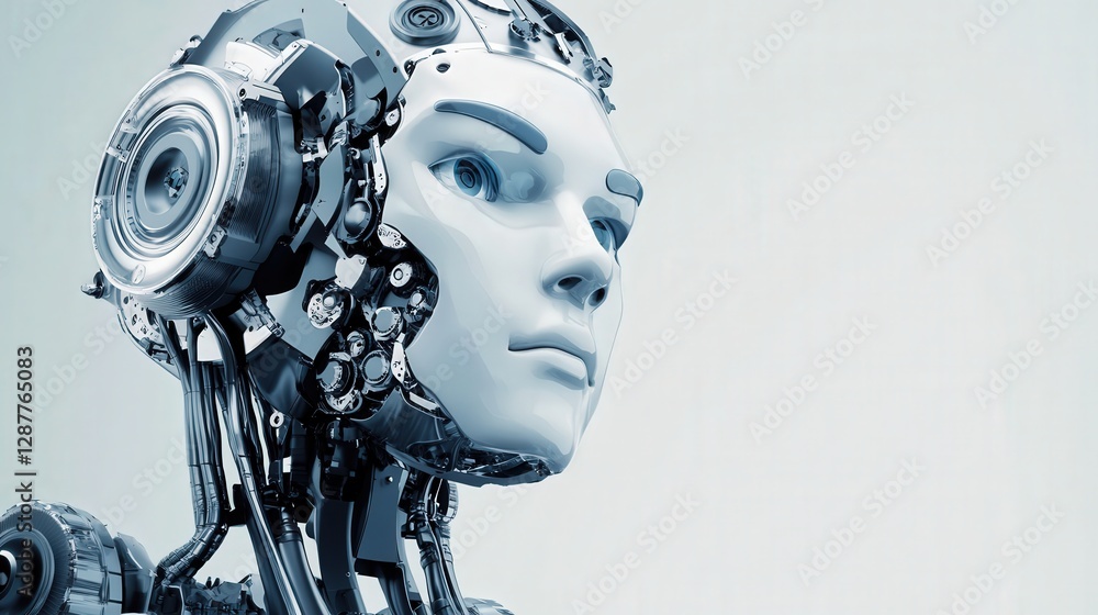 Poster autonomously assembling complex mechanical parts in industrial manufacturing, reducing errors and im