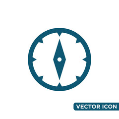 Simple Compass Icon Design Template
