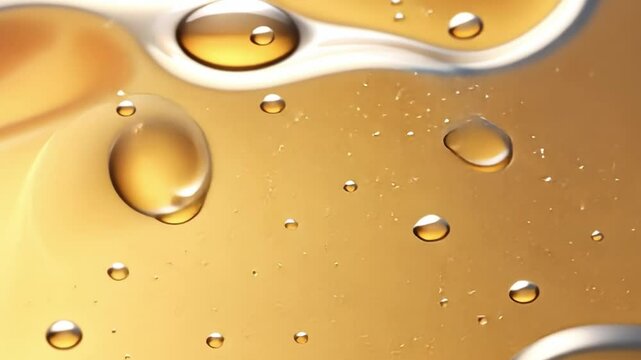 drops of water on yellow background