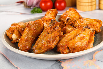 Grilled spicy chili chicken wings