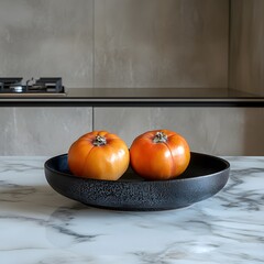 persimmons in a bowl