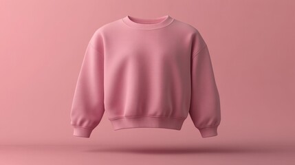 Pink Textured Sweater on Pink Background