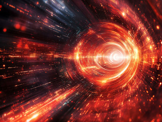 Obraz premium Dynamic burst of energy in a cosmic vortex