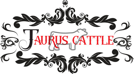 logo cattle design element