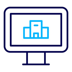 Hotel booking Outline Color icon