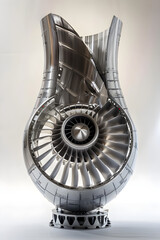 A Detailed Visualization of a High-Power Radio-controlled Jet Engine