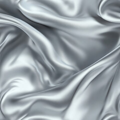 Obraz premium Flowing silvery fabric creates draped texture and soft abstract shapes in smooth, luxurious background