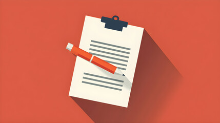 vector illustration of a clipboard