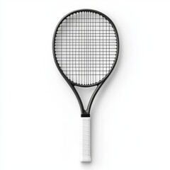 Tennis racket, studio shot, white background