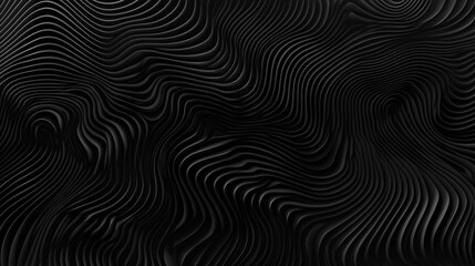 Abstract Black Wavy Texture - Modern Dark Pattern for Background and Design Concepts