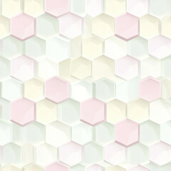 Geometric pattern hexagon tiles in pastels create a textured, modern abstract background