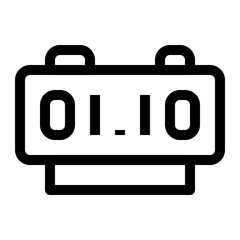 smart home thin icon